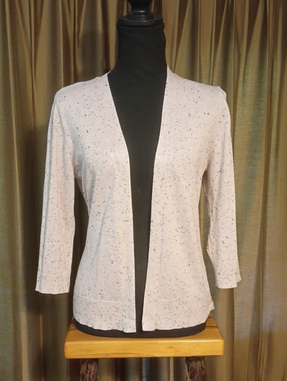 Verve Ami Light Pink Speckled Open-Front Cardigan